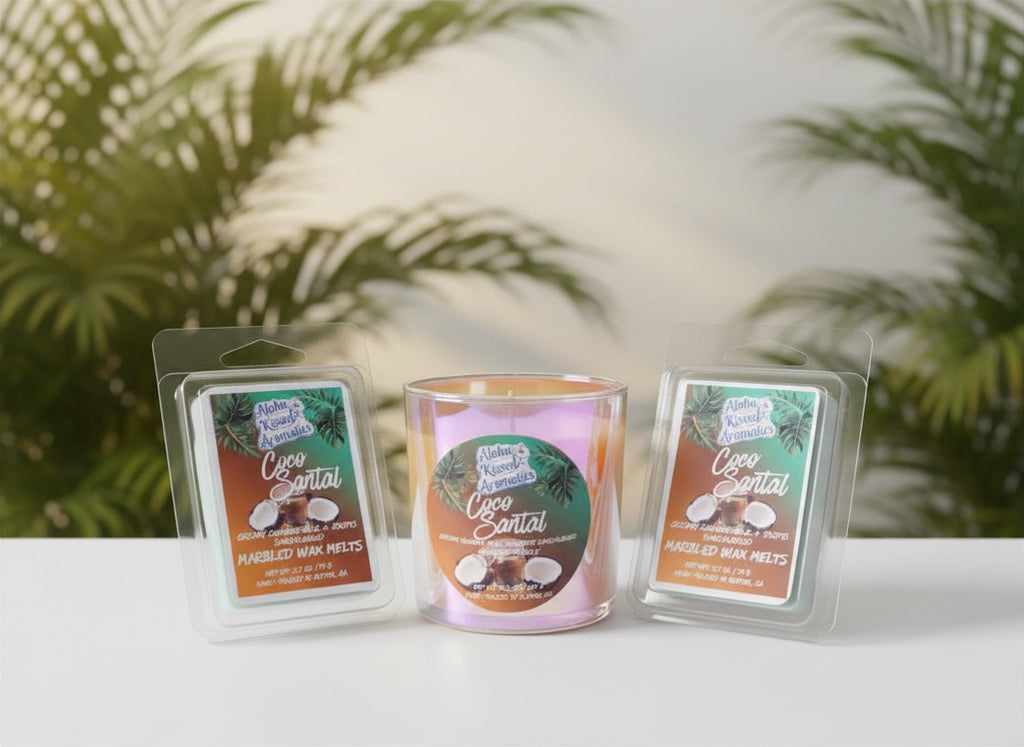 Coco Santal Marbled Wax Melts