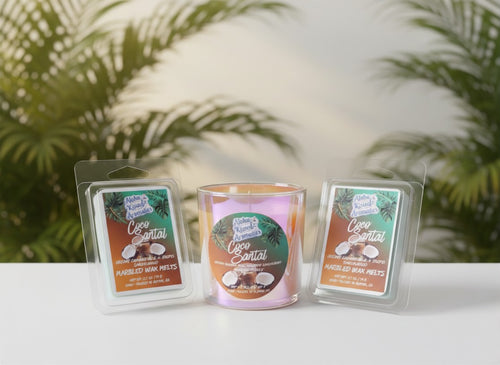 Coco-Santal | Creamy Coconut Milk & Exotic Sandalwood Prism Candle