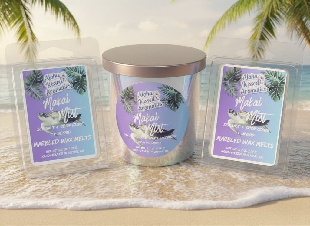Makai Mist | Sea Salt & Orchid Luxury Prism Candle