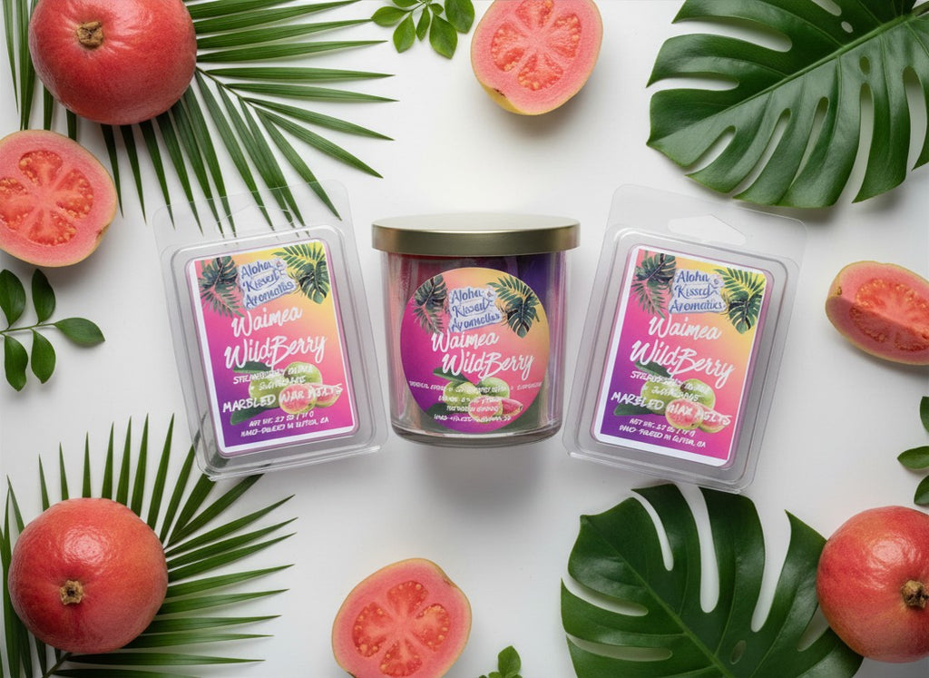 Waimea WildBerry | Strawberry Guava & Island Fruit Prism Candle