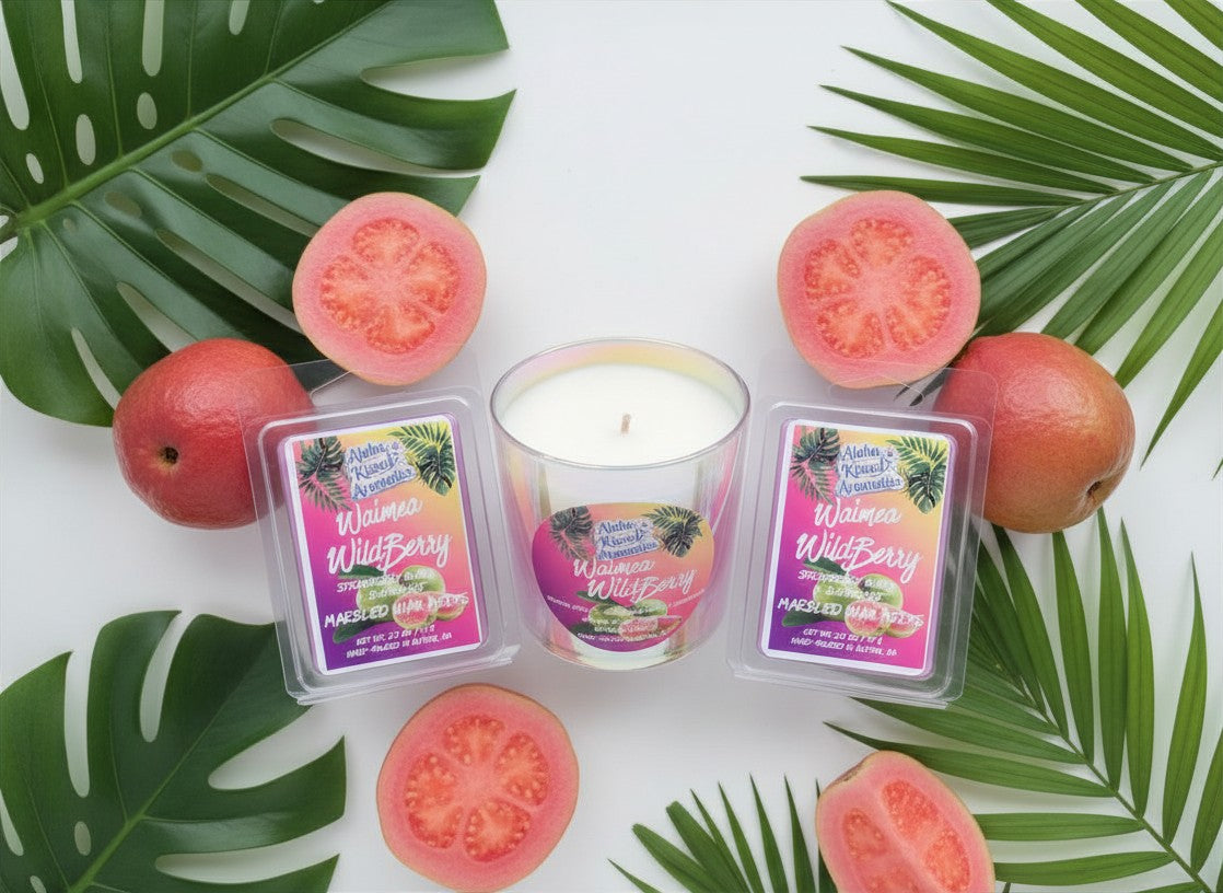 Waimea WildBerry | Strawberry Guava & Island Fruit Prism Candle