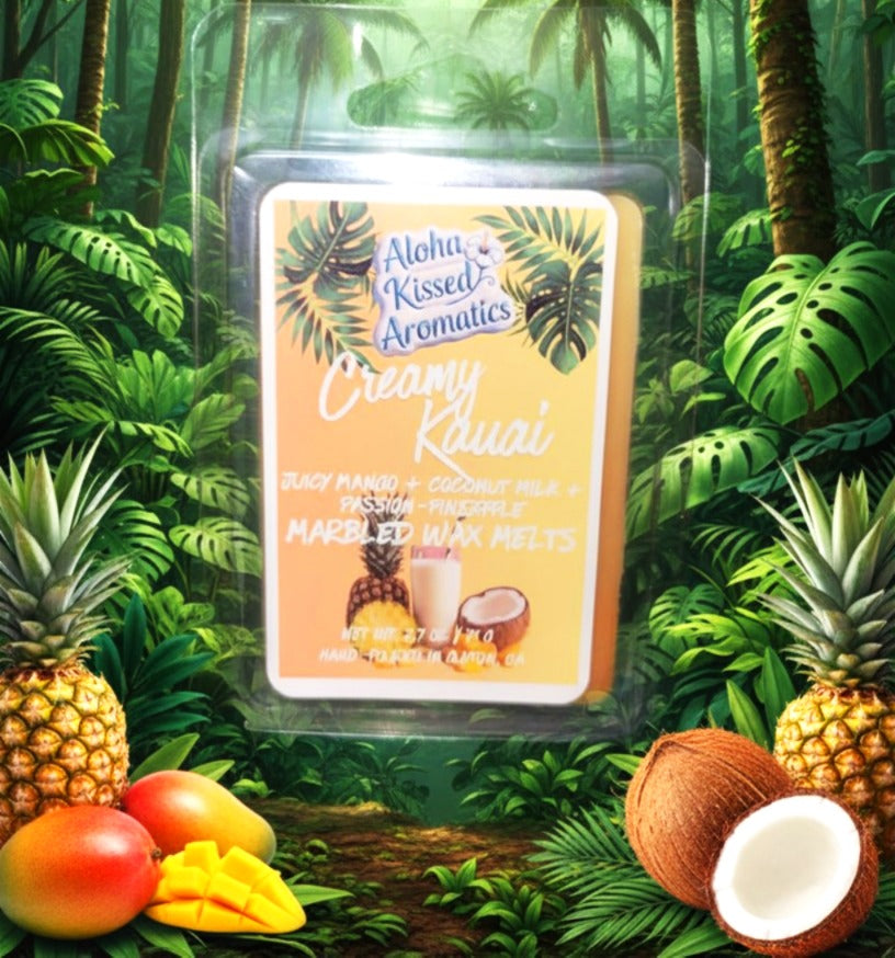 Creamy Kauai Marbled Wax Melts