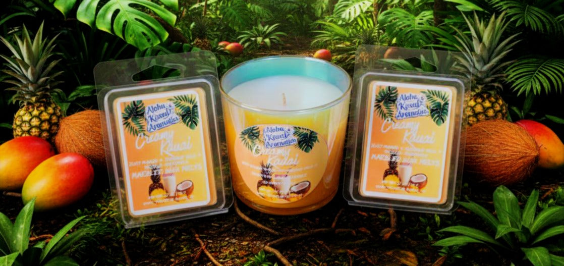 Creamy Kauai – Mango & Coconut Milk (Spiked Pineapple Edition) – 8oz Prism Glass
