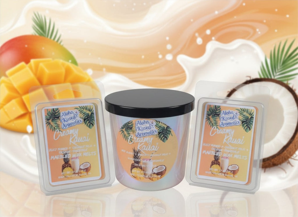 Creamy Kauai Marbled Wax Melts
