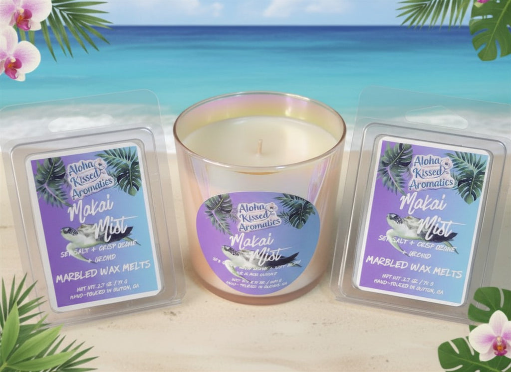 Makai Mist Marbled Wax Melts