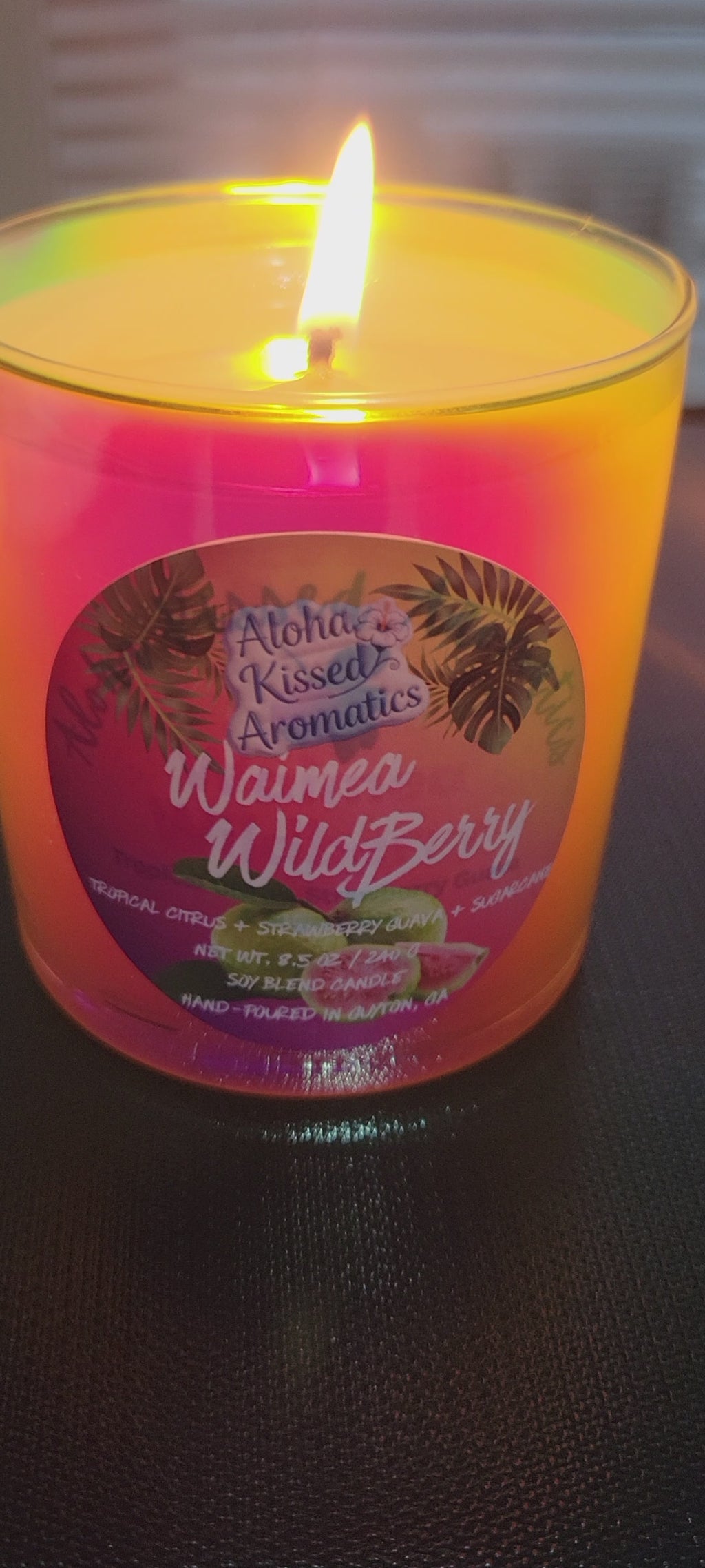 Waimea WildBerry | Strawberry Guava & Island Fruit Prism Candle