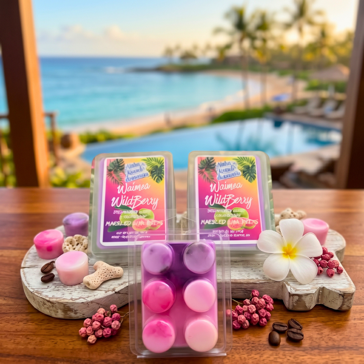 Waimea Wildberry Marbled Wax Melts